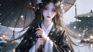 古风撑伞少女