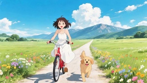 骑车的女孩