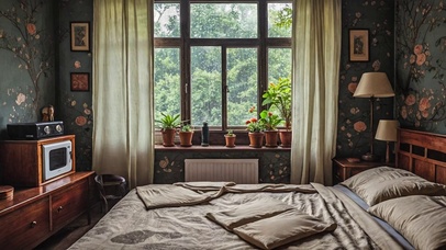 【雨景】怀旧卧室