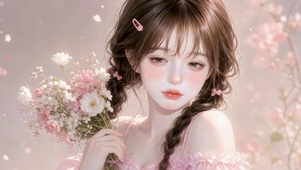 柔光里的粉色浪漫