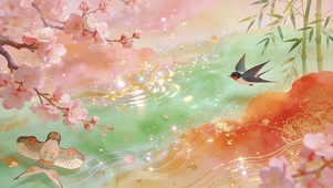 春赴花间燕渡清川