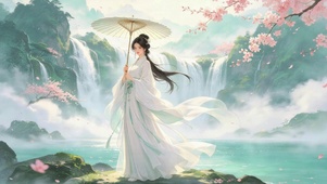 清新古风美女