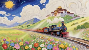 藏花火车