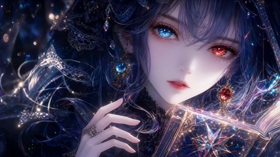 异色瞳少女