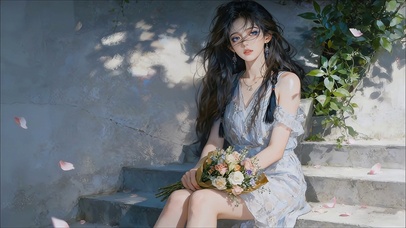 文艺风美女高清4k