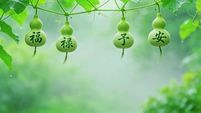 清新葫芦，福禄予安