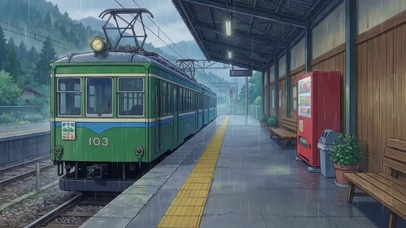 雨落站台