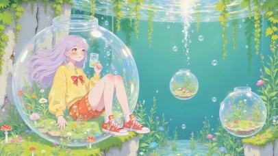 水底的花草世界