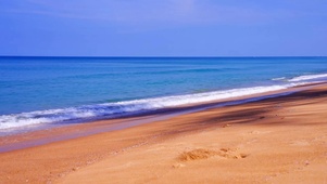 夏日阳光海浪海滩