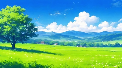 青空绿野