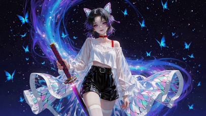 星空蓝蝴蝶忍