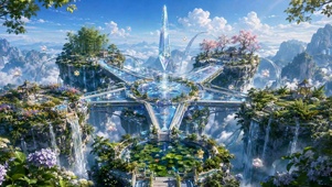 云端星桥仙境