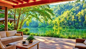 湖畔露台