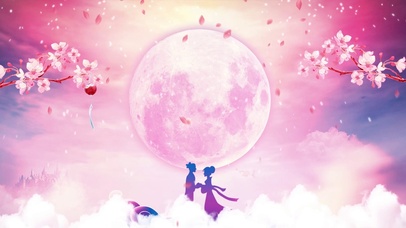 浪漫爱在七夕牛郎织女鹊桥