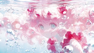 清透夏日女孩