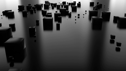 黑色三维立方体