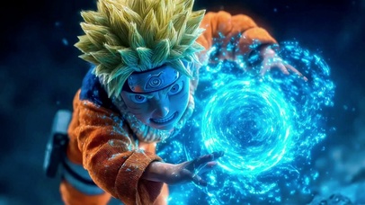 漩涡鸣人螺旋丸战斗4K高清