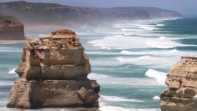 4K 高清 澳大利亚使徒岩石