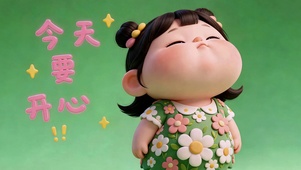 今天要开心 可爱没烦恼