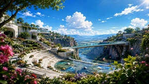 云端花园风景