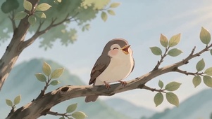 树枝上的小鸟