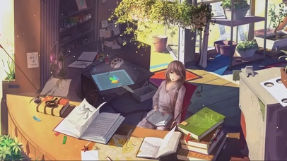 阳光下的女孩