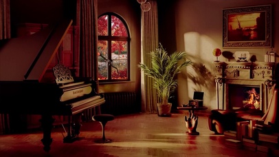 舒适的秋季小屋