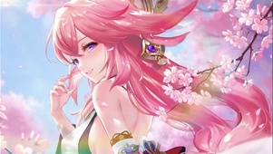 八重神子——樱花雨