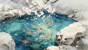 水潭里小鱼