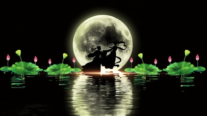 七夕夜晚牛郎织女来相会