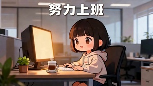 努力上班