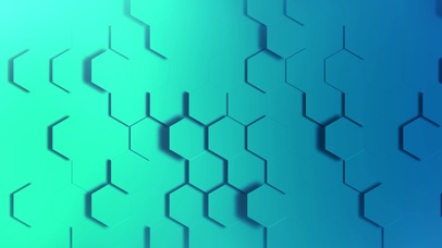 4k蜂巢系列-蓝绿色