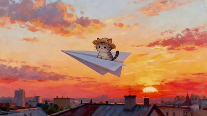 我的纸飞机飞呀飞