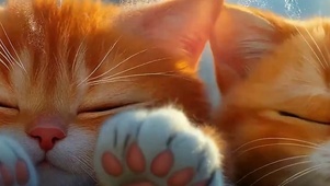 可爱猫咪带鱼屏