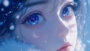 雪把星光吹进眼里