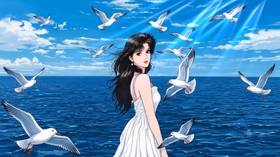 海边女孩