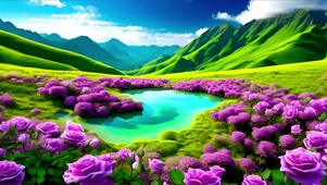 花开满山谷