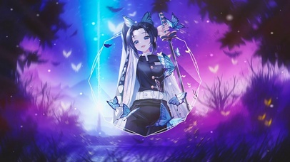 蝴蝶忍 动漫动态壁纸 动态壁纸下载 元气壁纸