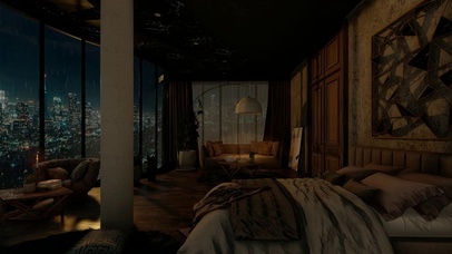 舒适的雨夜公寓