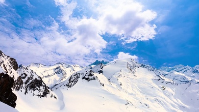 雪国风光，银装素裹