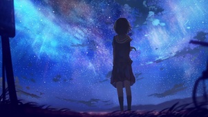 蔚蓝的夜空