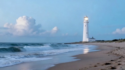 治愈清新海岸风景