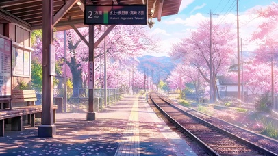 樱花站台