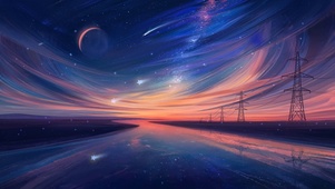 唯美星球景色