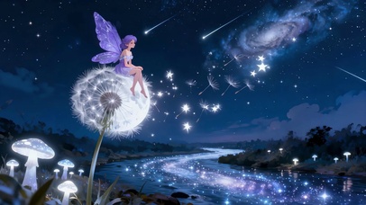 星夜旅行蒲公英