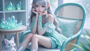 精灵耳美女壁纸高清4k