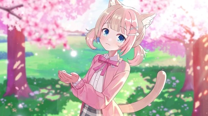 樱花飘落