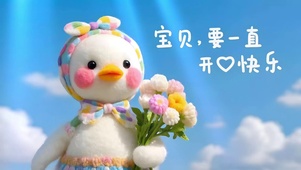 宝贝要开心呀