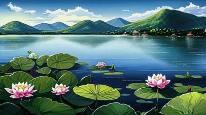 绿色护眼莲
