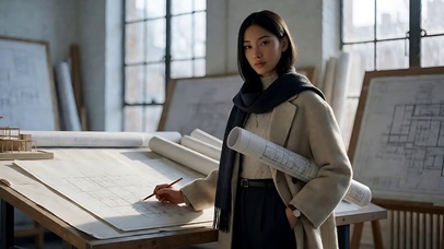 办公美女(无缝)